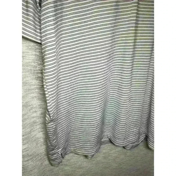 Callaway Polo Mens L White Striped OptiDri Performance Shirt Golf Logo - Picture 6 of 15